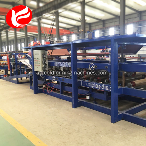 Atap otomatis lini produksi sandwich panel dinding eps